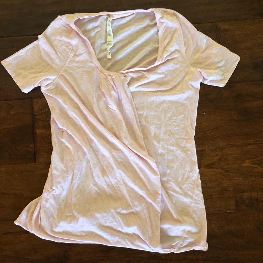 Pink Lululemon t shirt! size 10!